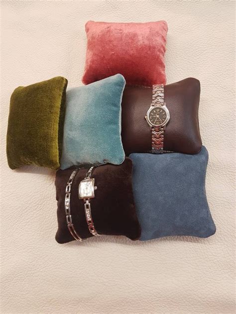 Velvet Watch Pillow Cushion Display for sale 